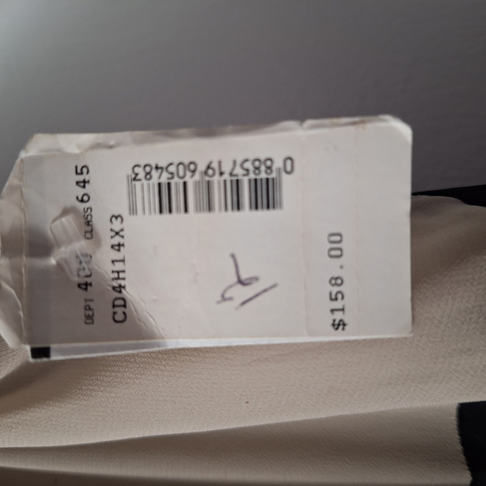 Calvin Klein Black and Tan Maxi A-Line Dress - Picture 4 of 6